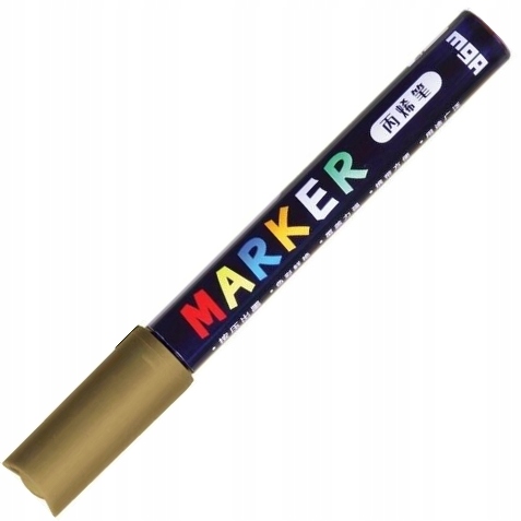 Marker akrylowy mg 1-2 mm złoty | biuroweokazje.pl | Działaj teraz!