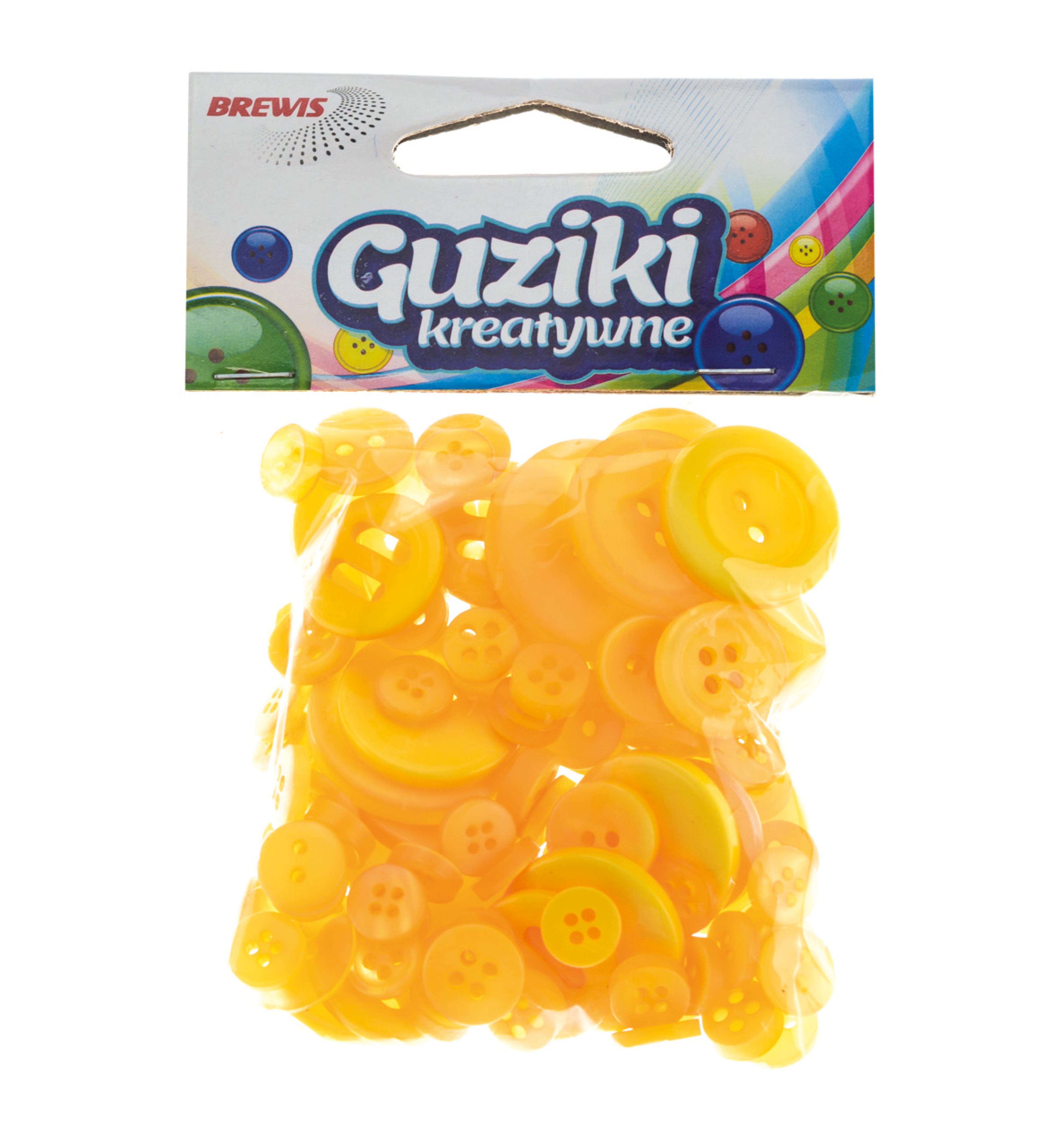 Guziki dekoracyjne gu1 40 g żółte | biuroweokazje.pl | Zamów natychmiast!