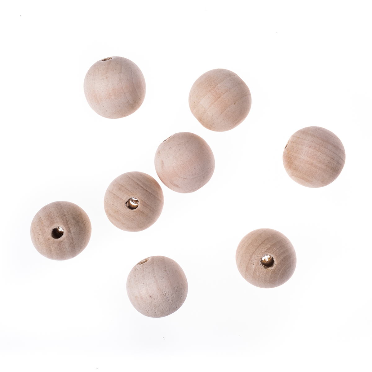 Drewniane koraliki, kulki 30 mm, zestaw 8 sztuk. | biuroweokazje.pl | Kup wyjątkowo!