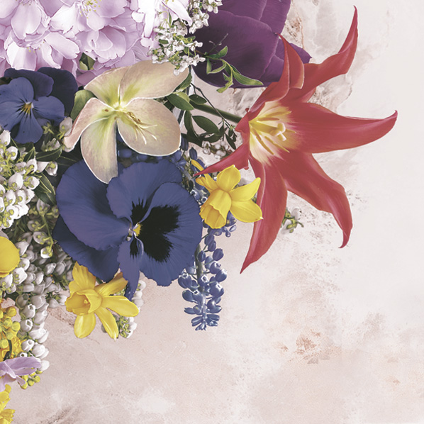 Serwetki Papierowe Charming Mix of Spring Flowers 33 x 33 cm Daisy Lunch napkins | biuroweokazje.pl | Kup taniej!