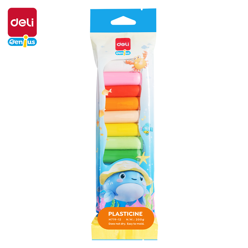 Plastelina wałeczki Deli EH719-12 12 kolorów | biuroweokazje.pl | Kup wygodnie!