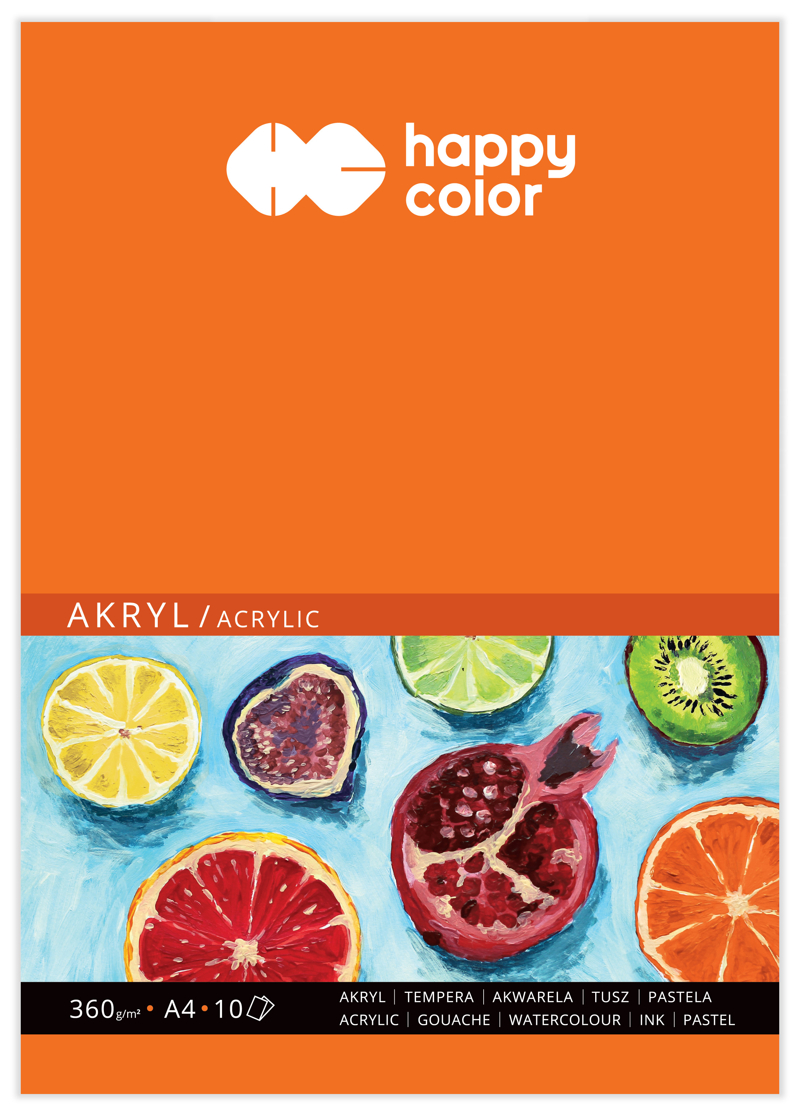 Blok do akrylu, art., A4, 10 ark, 360g, happy co | biuroweokazje.pl | Odkryj bestseller