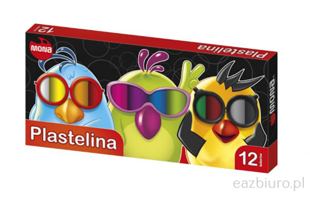 Plastelina Mona 12 kolorów do biura | biuroweokazje.pl | Skorzystaj dziś!