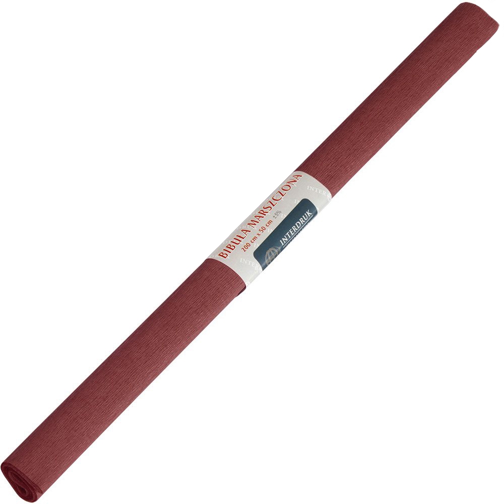 Bibuła marszczona brąz ciemny 