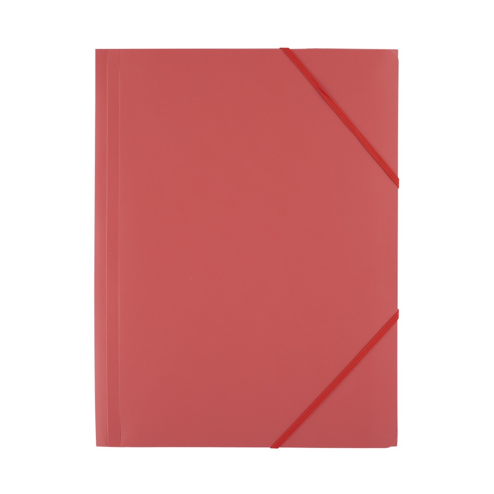 Teczka D Rect Plastikowa z gumką czerwona | biuroweokazje.pl | Kup w promocji!