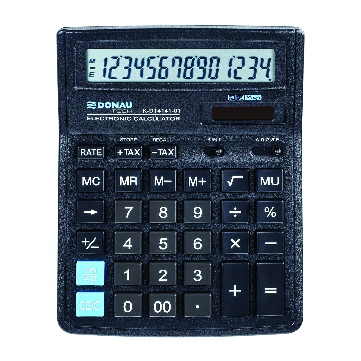 Kalkulator biurowy DONAU TECH, CI-SDC554S, 14-cyfr. wyświetlacz, wym. 190x143x40 mm, | biuroweokazje.pl | Zamów bez zwłoki!