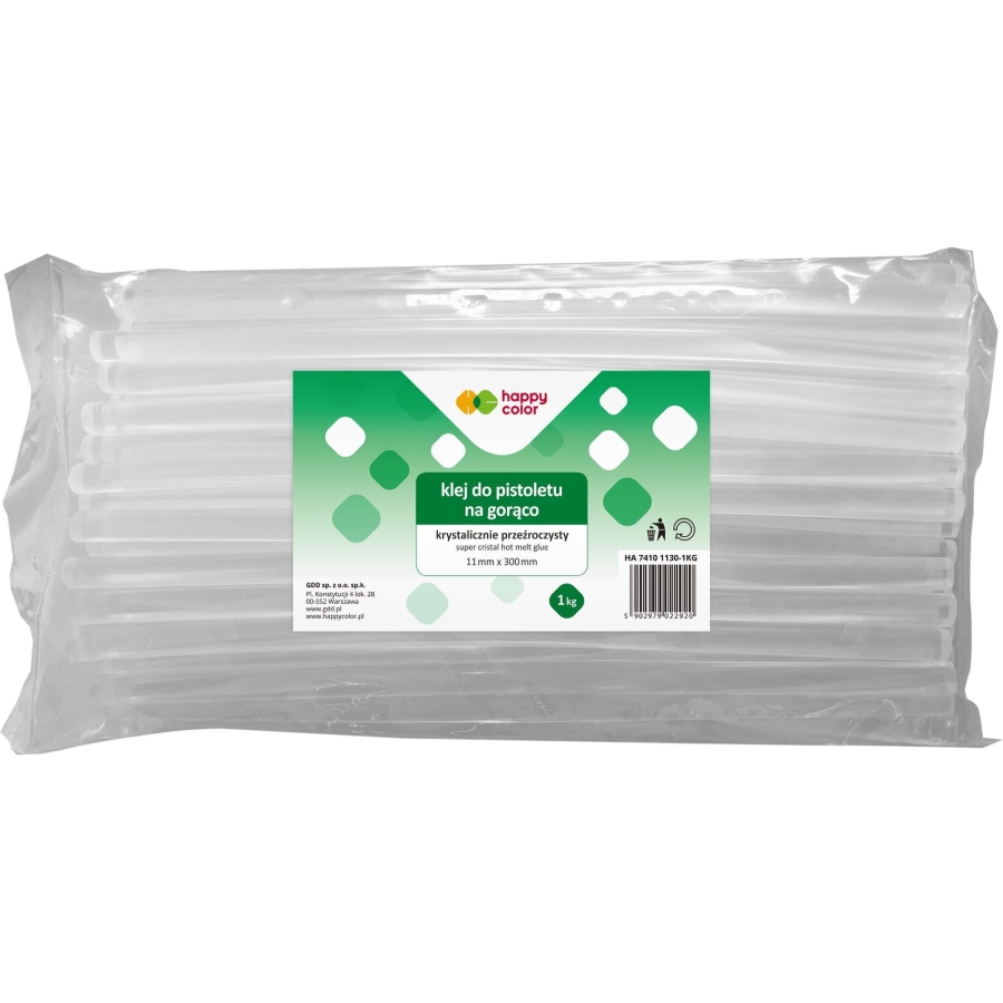 Klej do pistoletu na gorąco 11 mm x200 mm 1 kg transparentny | biuroweokazje.pl | Wybierz i kup!