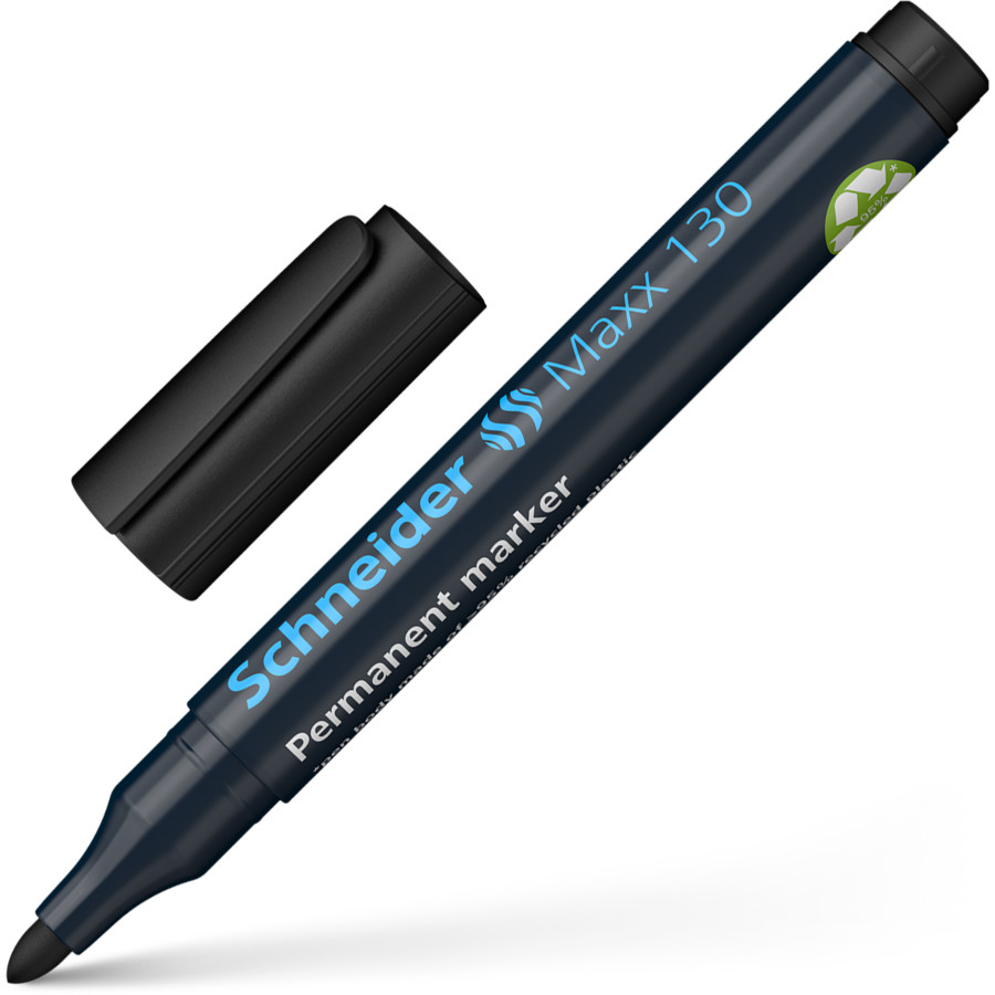 Marker permanentny Schneider maxx 130 czarny | biuroweokazje.pl | Weź okazję!
