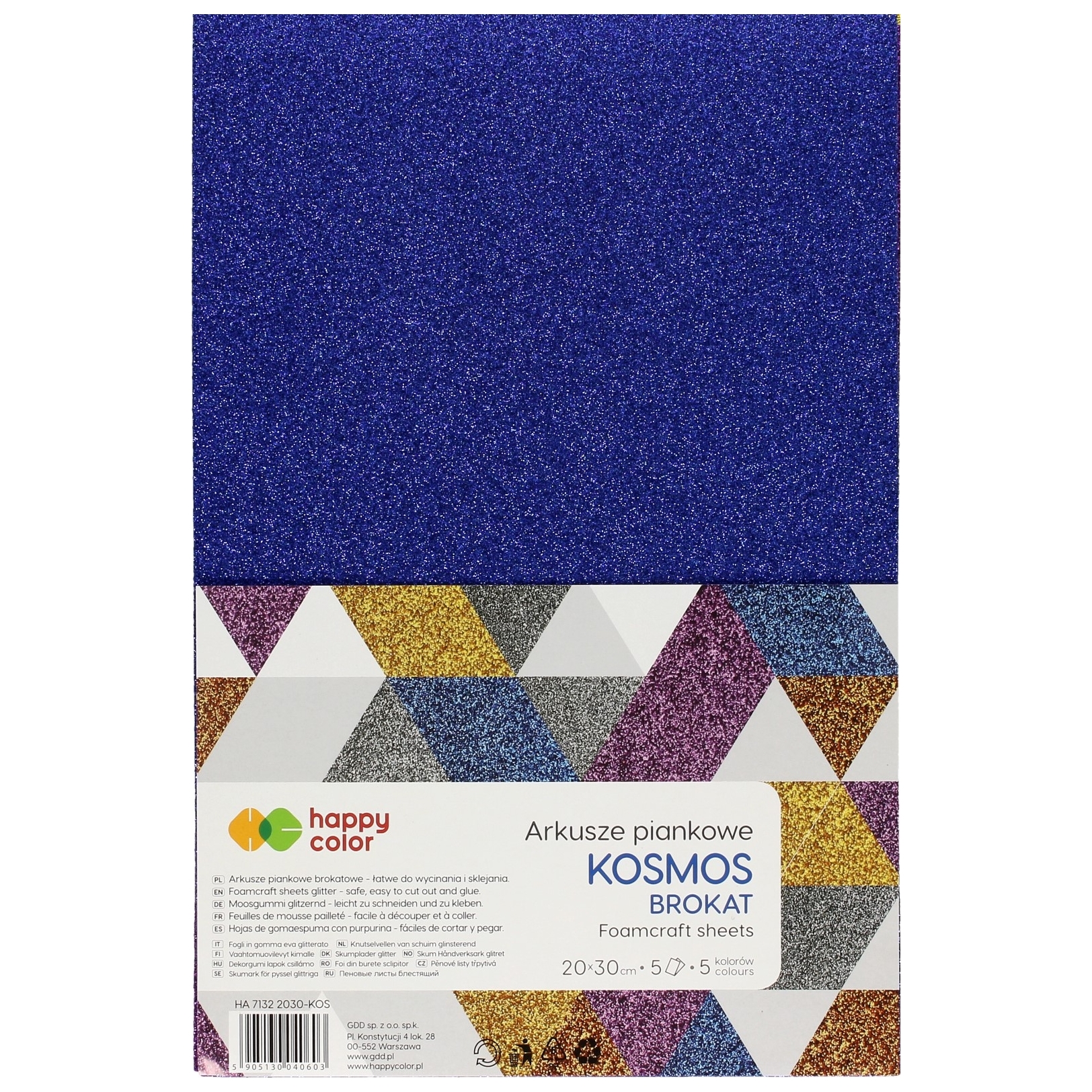 Arkusze piankowe kosmos brokat, A4, 5 ark., 5 ko | biuroweokazje.pl | Skorzystaj z hitu sprzedaży