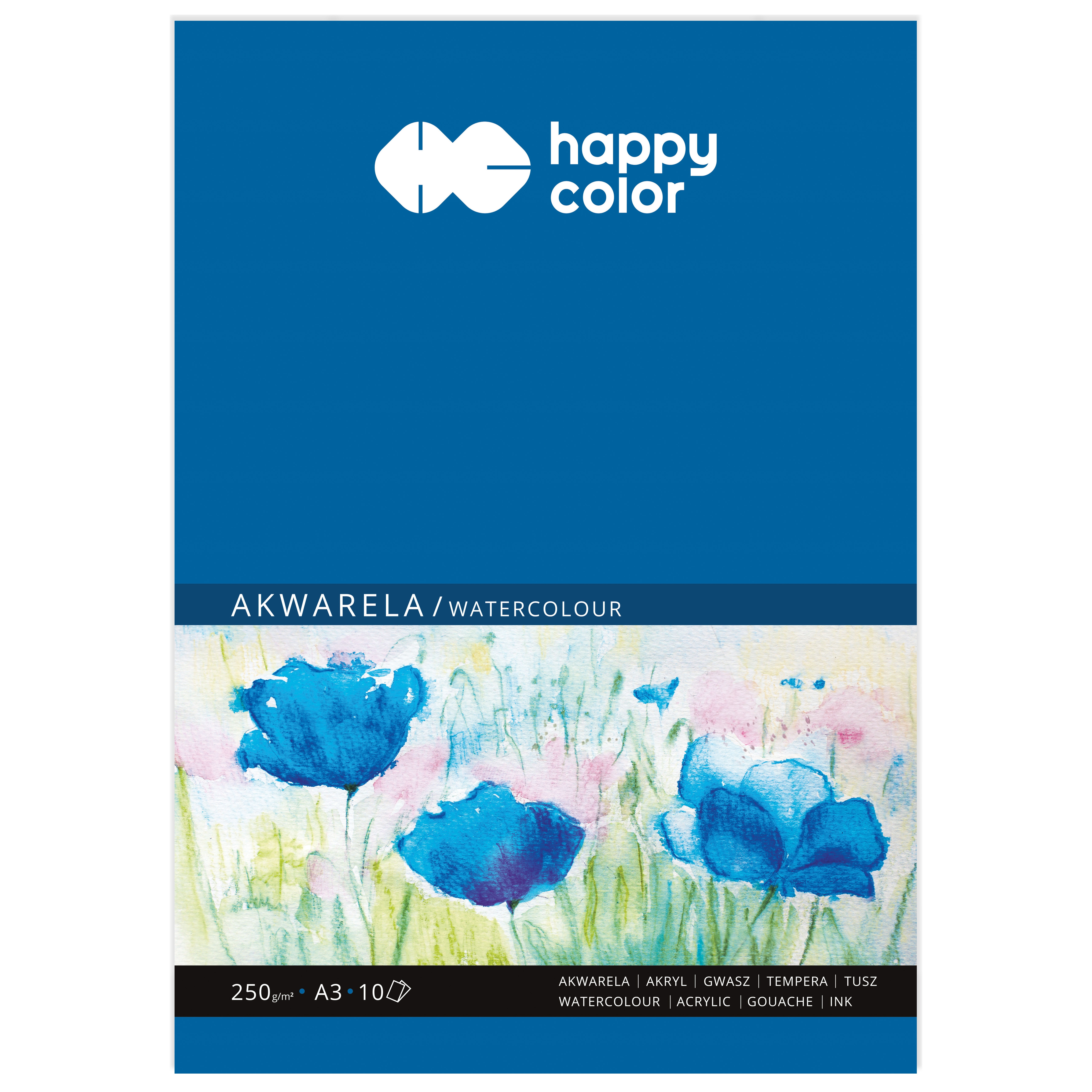Blok akwarelowy, art, A3, 10 ark, 250g, happy co | biuroweokazje.pl | Sprawdź ofertę