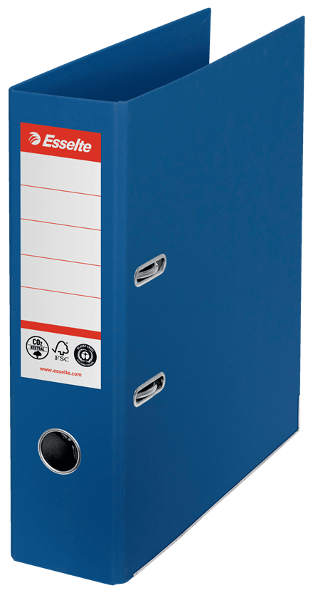 Segregator Esselte no1 neutralny pod względem emisji co2, A4, 75 mm, niebieski | biuroweokazje.pl | Sprawdź cenę!