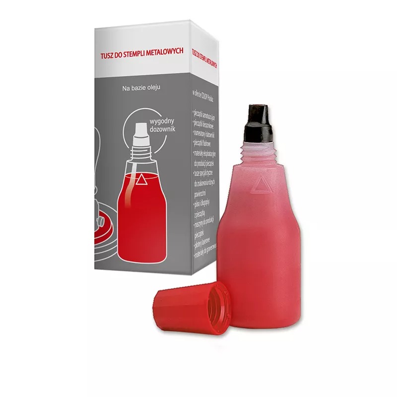 Tusz Colop do stempli metalowych czerwony 25 ml | biuroweokazje.pl | Kliknij i kup!