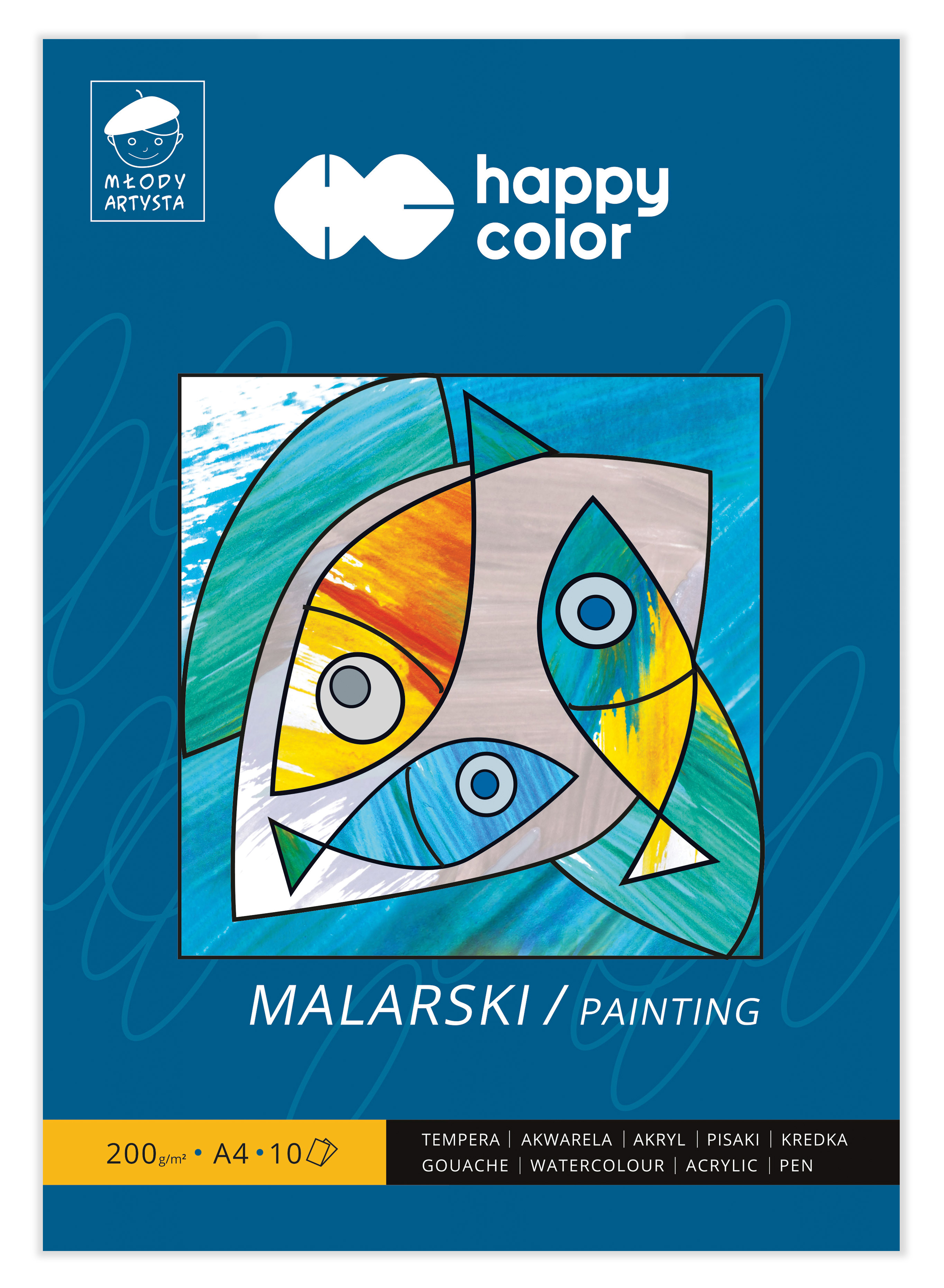 Blok malarski młody artysta, A4, 10 ark, 200g, h | biuroweokazje.pl | Zyskaj więcej już dziś