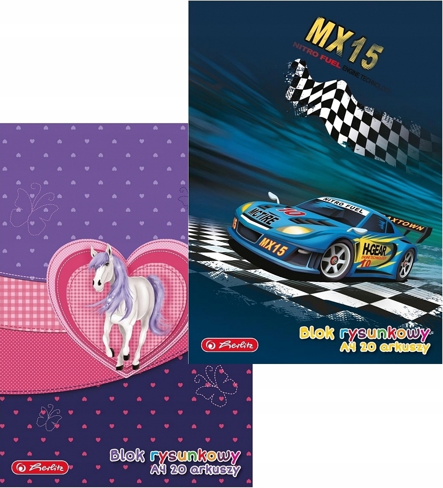 Blok rysunkowy A4/20k Herlitz | biuroweokazje.pl | Postaw na jakość