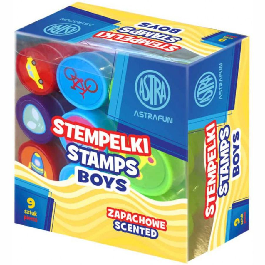 Stempelki zapachowe Astra boys 9 wzorów | biuroweokazje.pl | Zamów wygodnie!