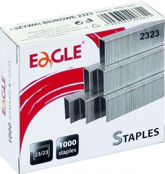 Zszywki Eagle 23 23 zestaw 1000 sztuk | biuroweokazje.pl | Zamów bez zwłoki!