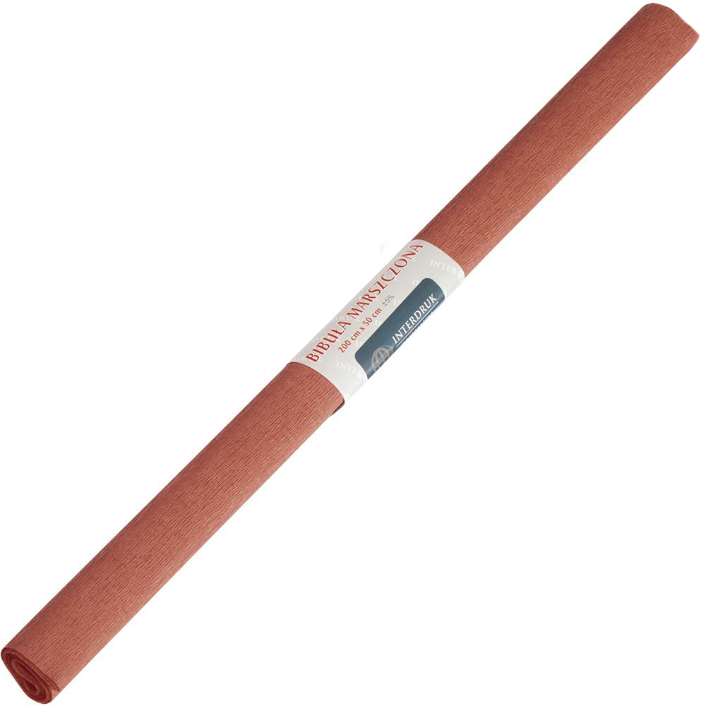 Bibuła marszczona brąz 