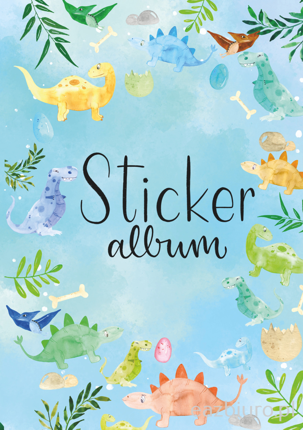 Album na naklejki - dinozaury, A5 avery z-design | biuroweokazje.pl | Zrób dobry zakup