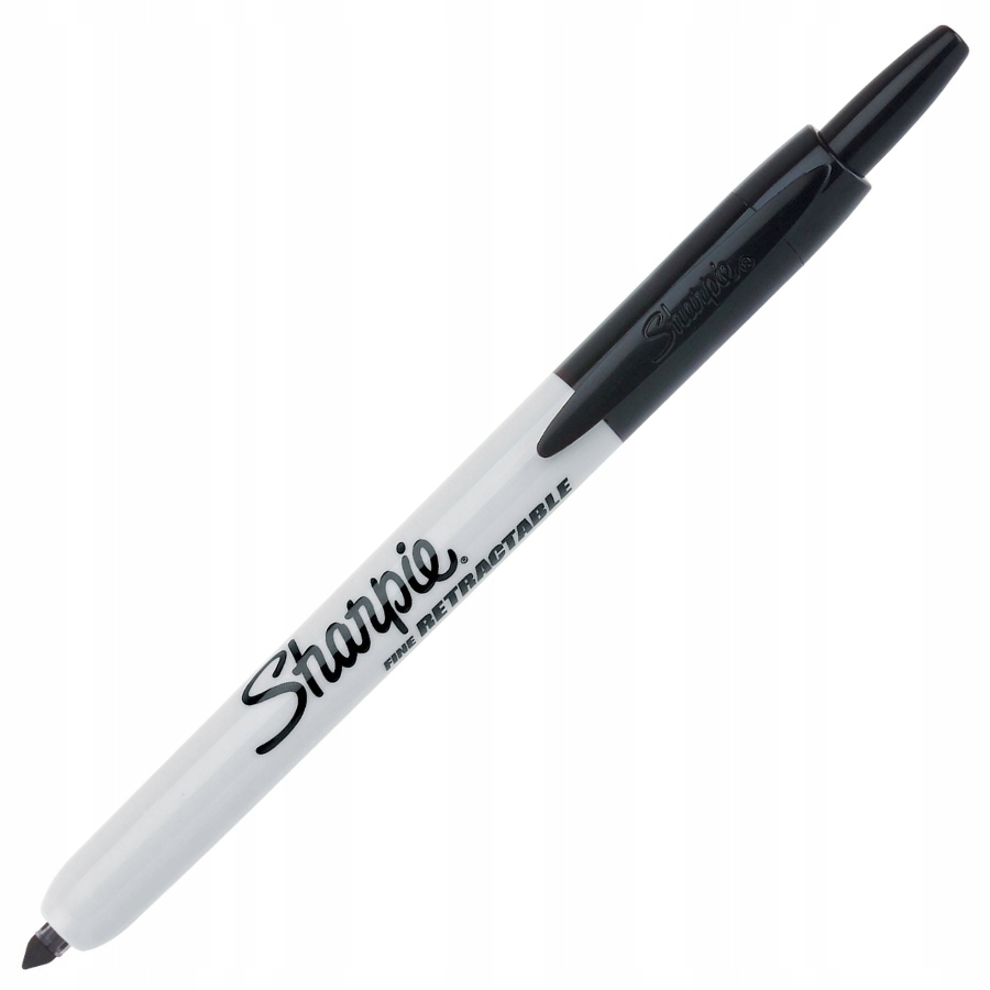 Marker permanentny Sharpie Retractable czarny | biuroweokazje.pl | Kup w promocji!