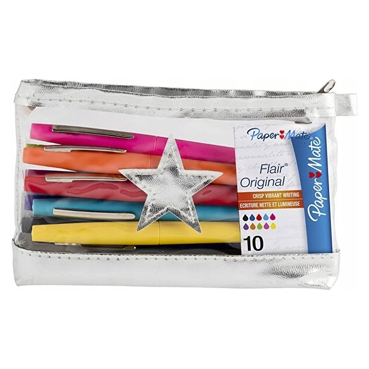 Mazaki 10 kolorów Paper Mate w piórniku | biuroweokazje.pl | Zamów teraz!