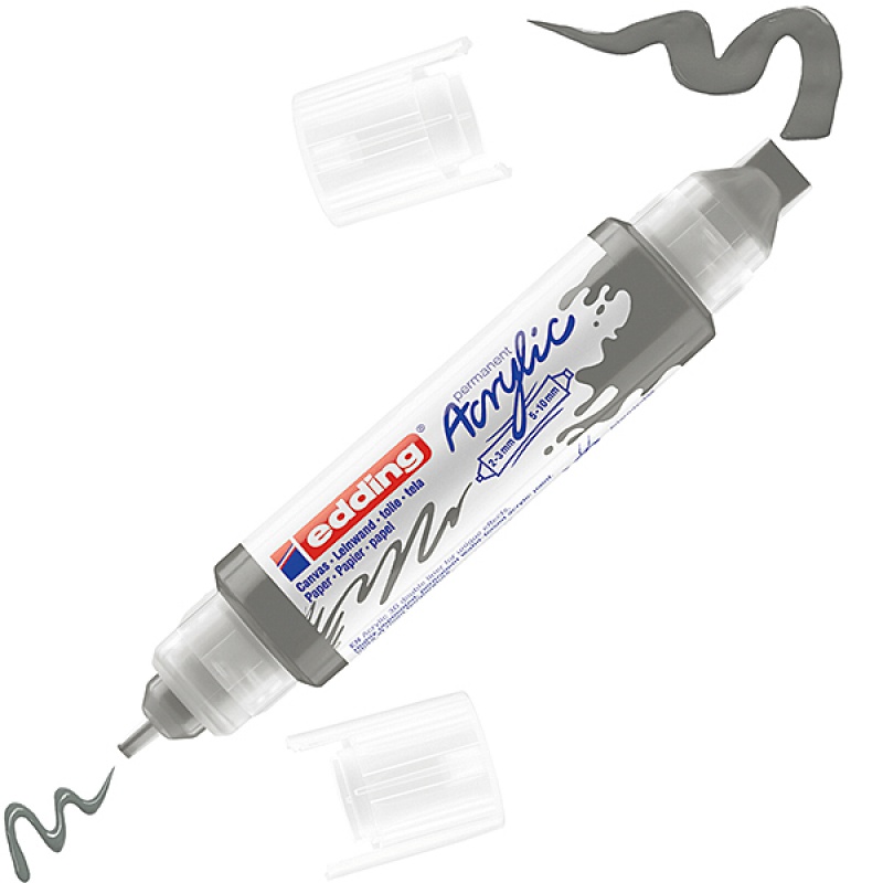 Marker akrylowy 3D e-5400 EDDING, podwójny, 2-3 mm, 5-10 mm, antracyt | biuroweokazje.pl | Zamów od ręki!
