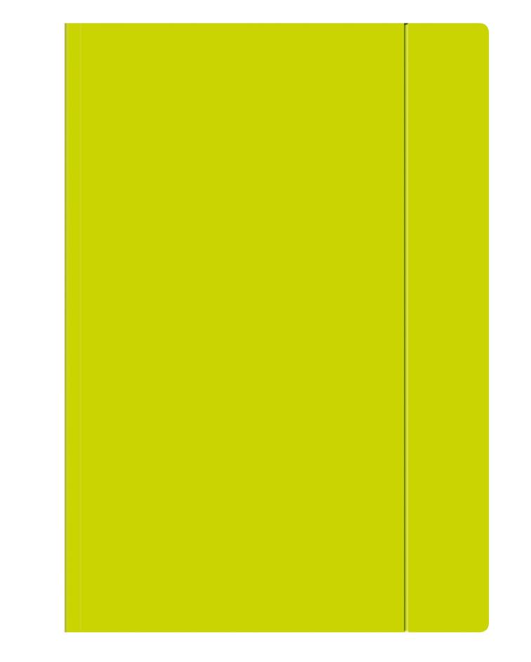 Teczka fluo z gumką limonkowa A4+ interdruk | biuroweokazje.pl | Kup wygodnie!