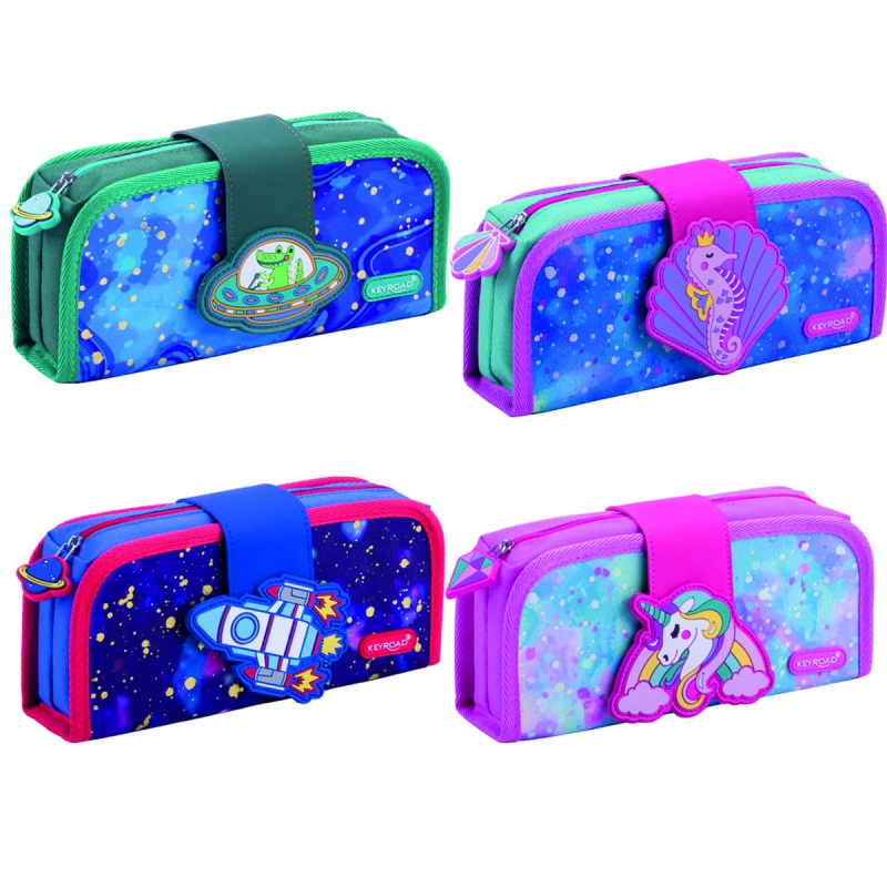 Piórnik kosmetyczka KEYROAD, bez wyposażenia, 22,5x11 x 6 cm, mix kolorów | biuroweokazje.pl | Zamów bez zwłoki!