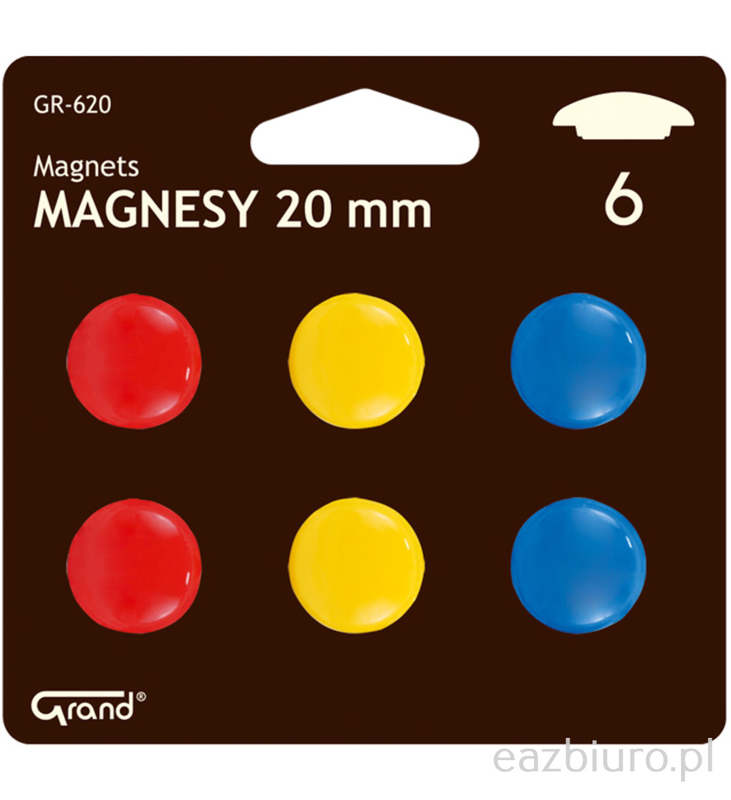 Magnesy cm-20 mm / gr-620 blister | biuroweokazje.pl | Wybierz i kup!