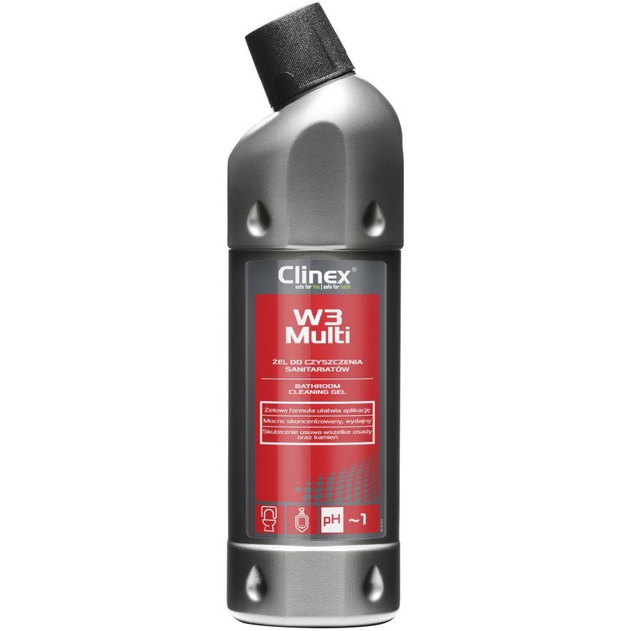 Clinex w3 multi do mycia odkamieniania łazienek 1l | biuroweokazje.pl | Sięgnij po najlepsze