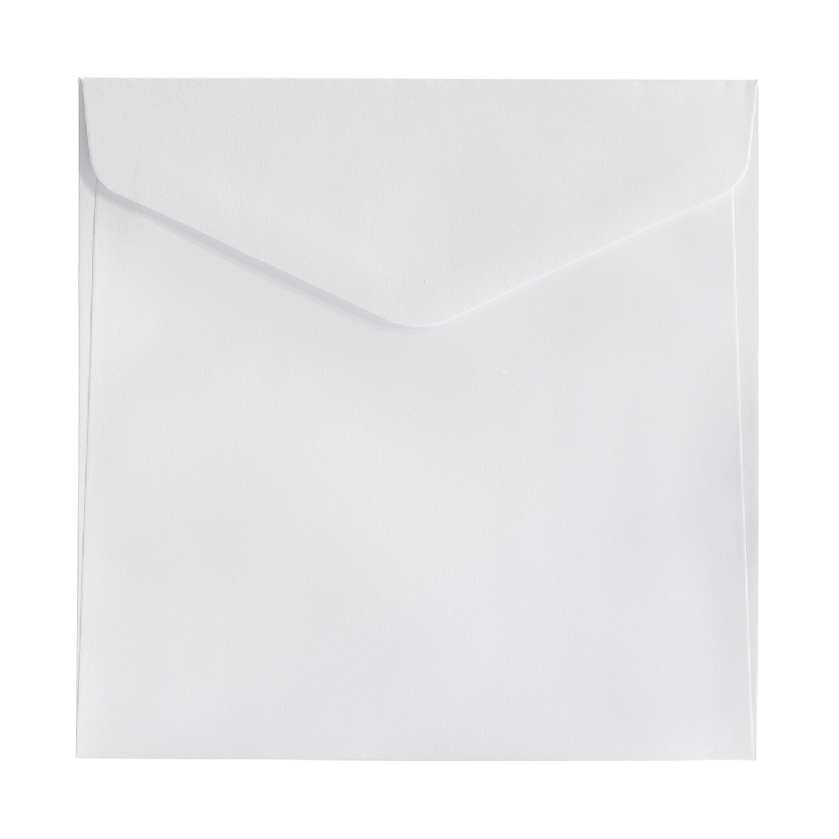 Koperta ozdobna 160x160 mm gładka biała zestaw 10 sztuk. | biuroweokazje.pl | Kup z rabatem!