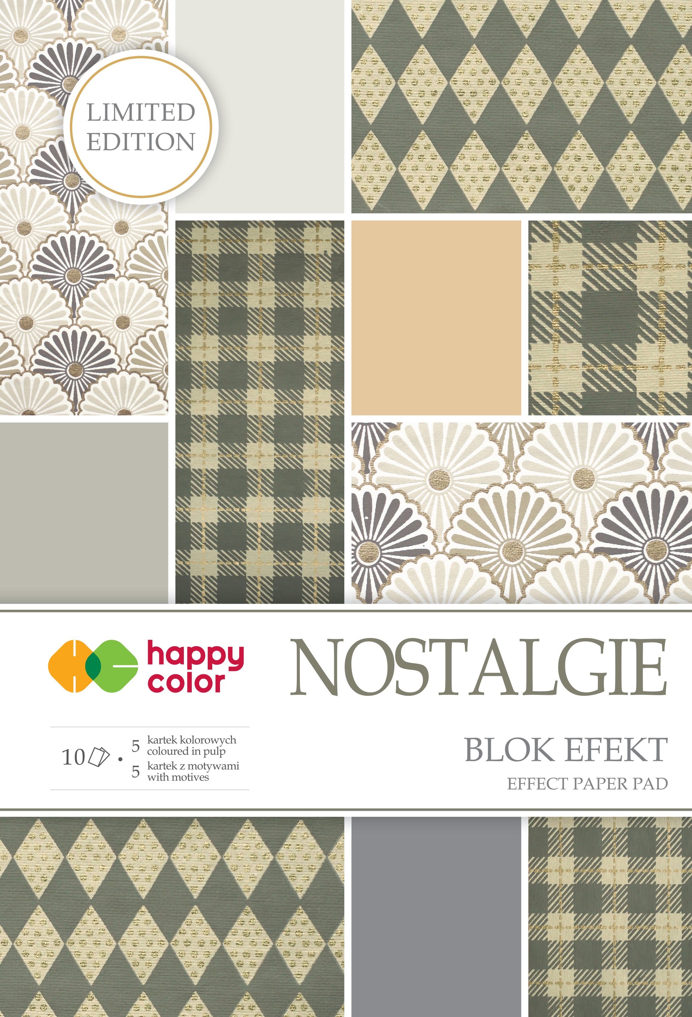 Blok effect nostalgie, 20x90xm, 10 ark, happy co | biuroweokazje.pl | Sprawdź ofertę