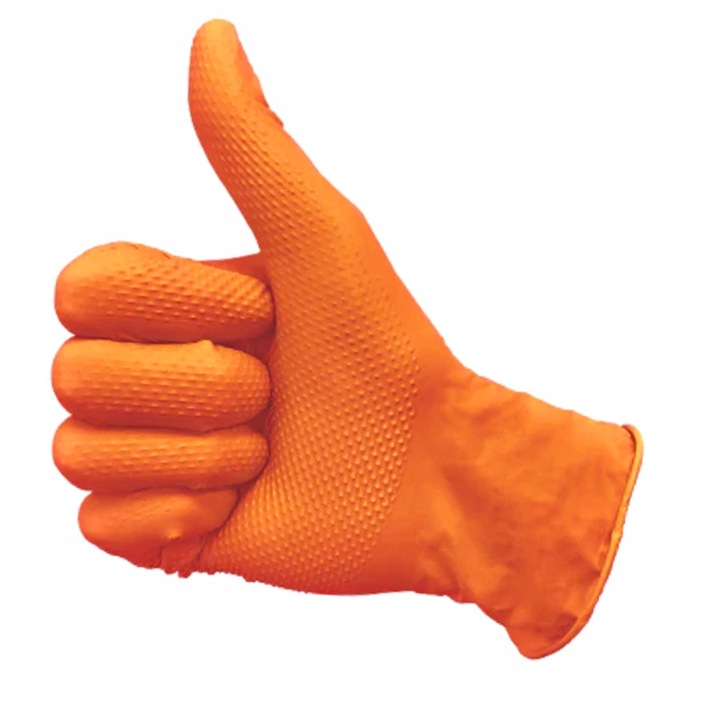  Rękawice Nitrylowe Gripzzly pomarań. M 50 szt. | biuroweokazje.pl | Zamów bez czekania