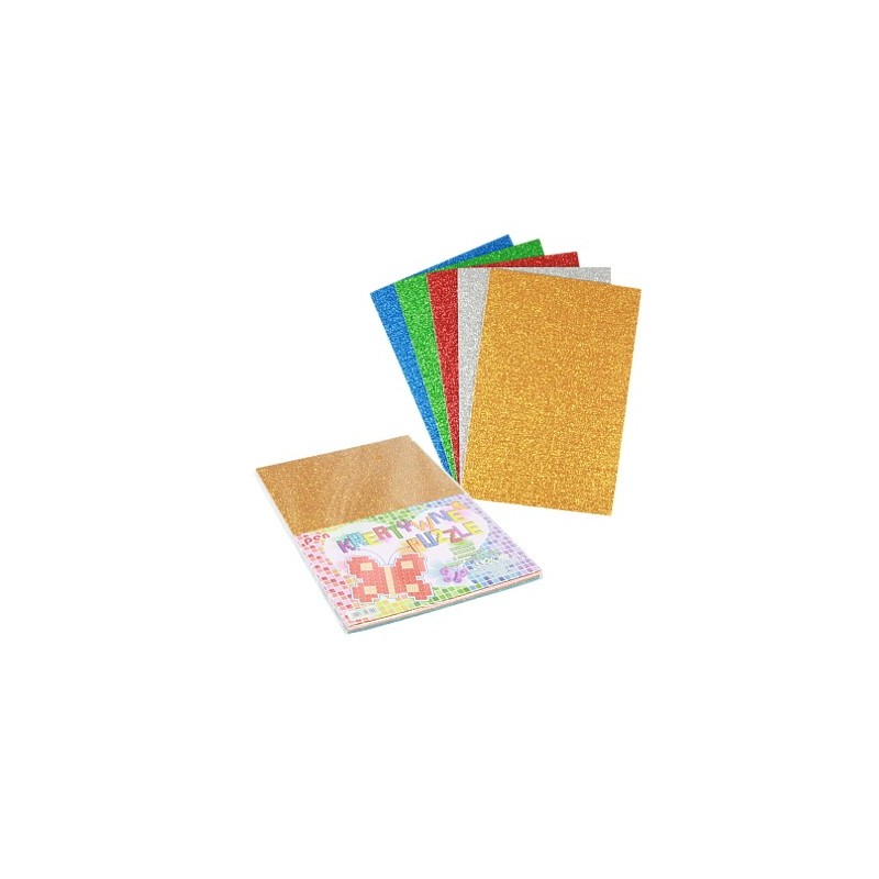 Pianka kreatywne puzzle brokat mix kolorów20x30 a'5 | biuroweokazje.pl | Zamów online!