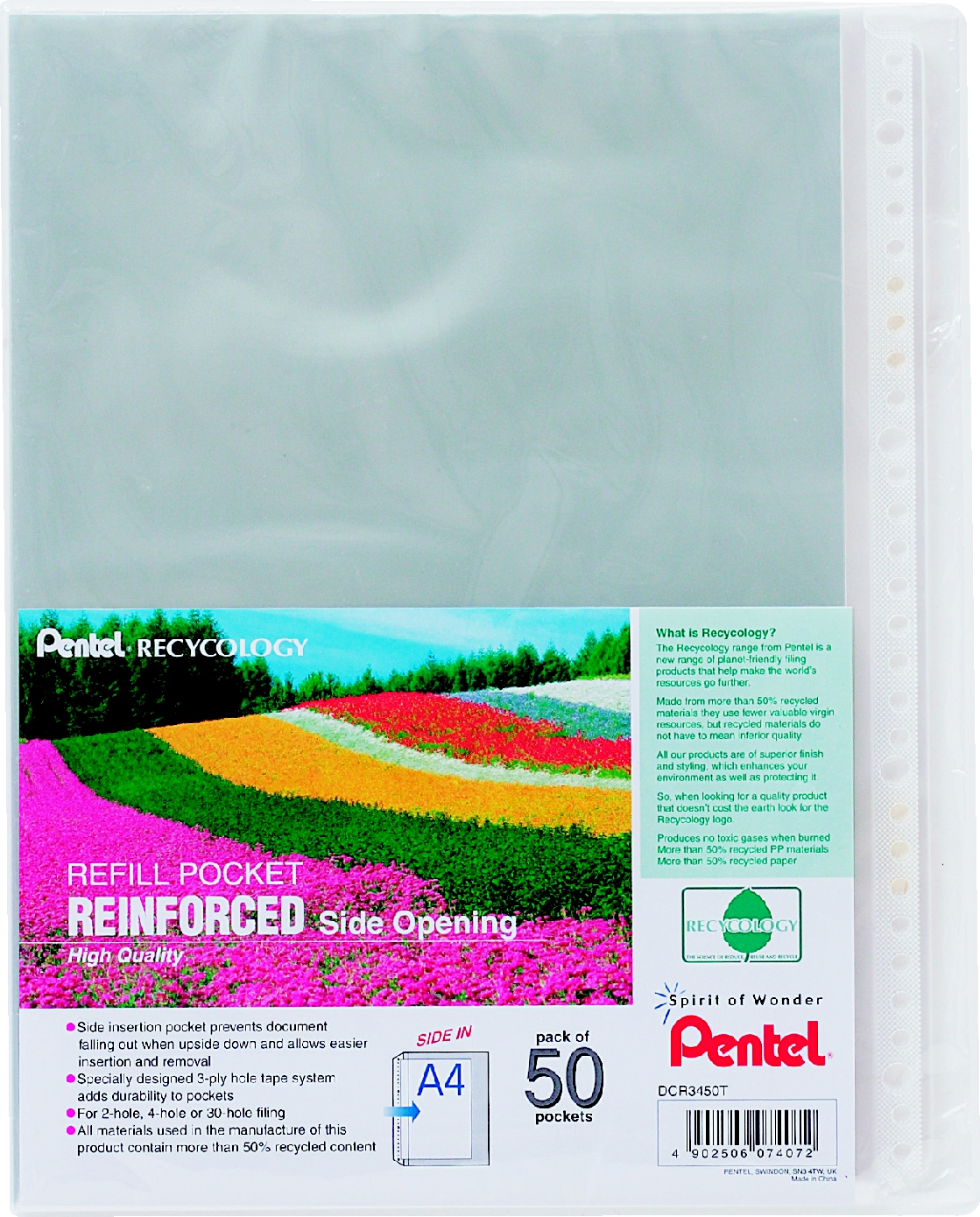 Koszulka na dokumenty A4 Pentel dcr3450 zestaw 50 sztuk | biuroweokazje.pl | Zamów bez zwłoki!