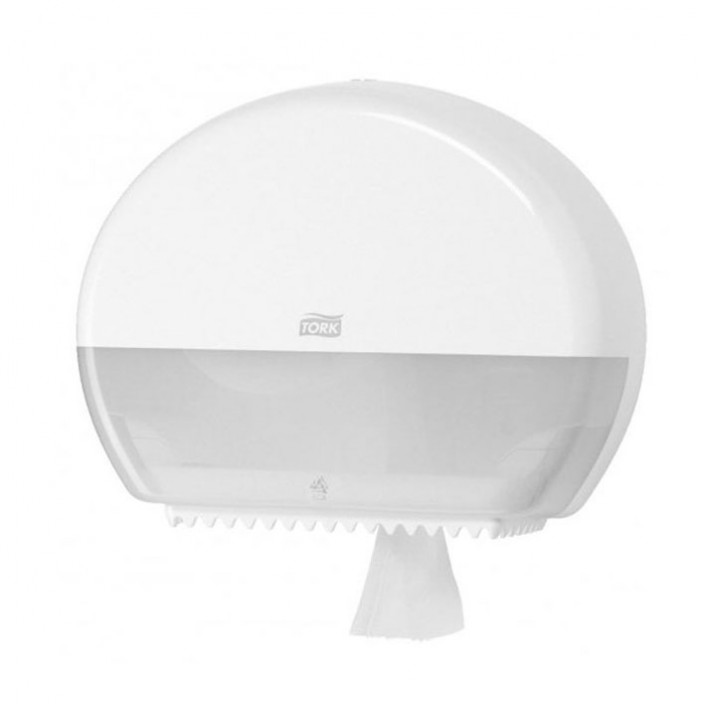 Dozownik na papier toaletowy Tork mini jumbo, biały, t2, zabudowany, linia elevation, | biuroweokazje.pl | Skorzystaj dziś!