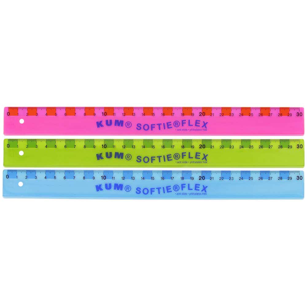 Linijka 30 cm softie flex kum do biura | biuroweokazje.pl | Zamów taniej!