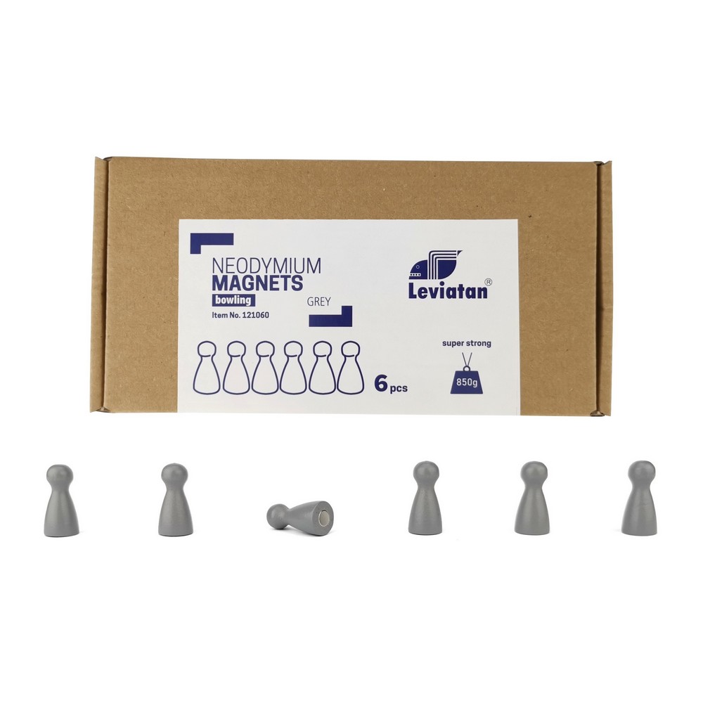 Magnesy neo Dymowe bowling szare zestaw 6 sztuk. | biuroweokazje.pl | Kup z dostawą!