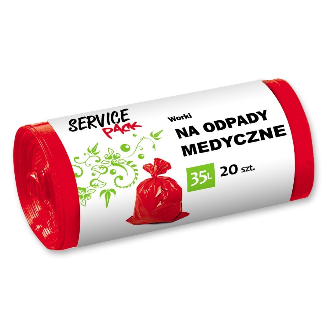 Worki na odpady medyczne ldpe 35 l zestaw 20 sztuk | biuroweokazje.pl | Zamów wygodnie!