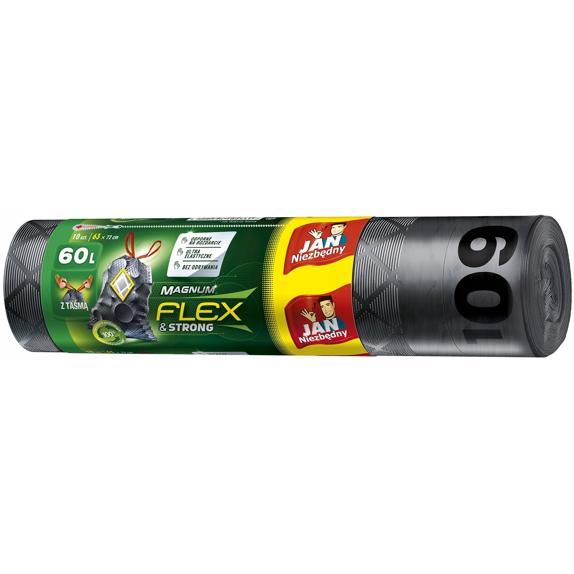 Worki na śmieci ld magnum flex Jan Niezbędny 60 l zestaw 10 sztuk. | biuroweokazje.pl | Wybierz najlepsze!
