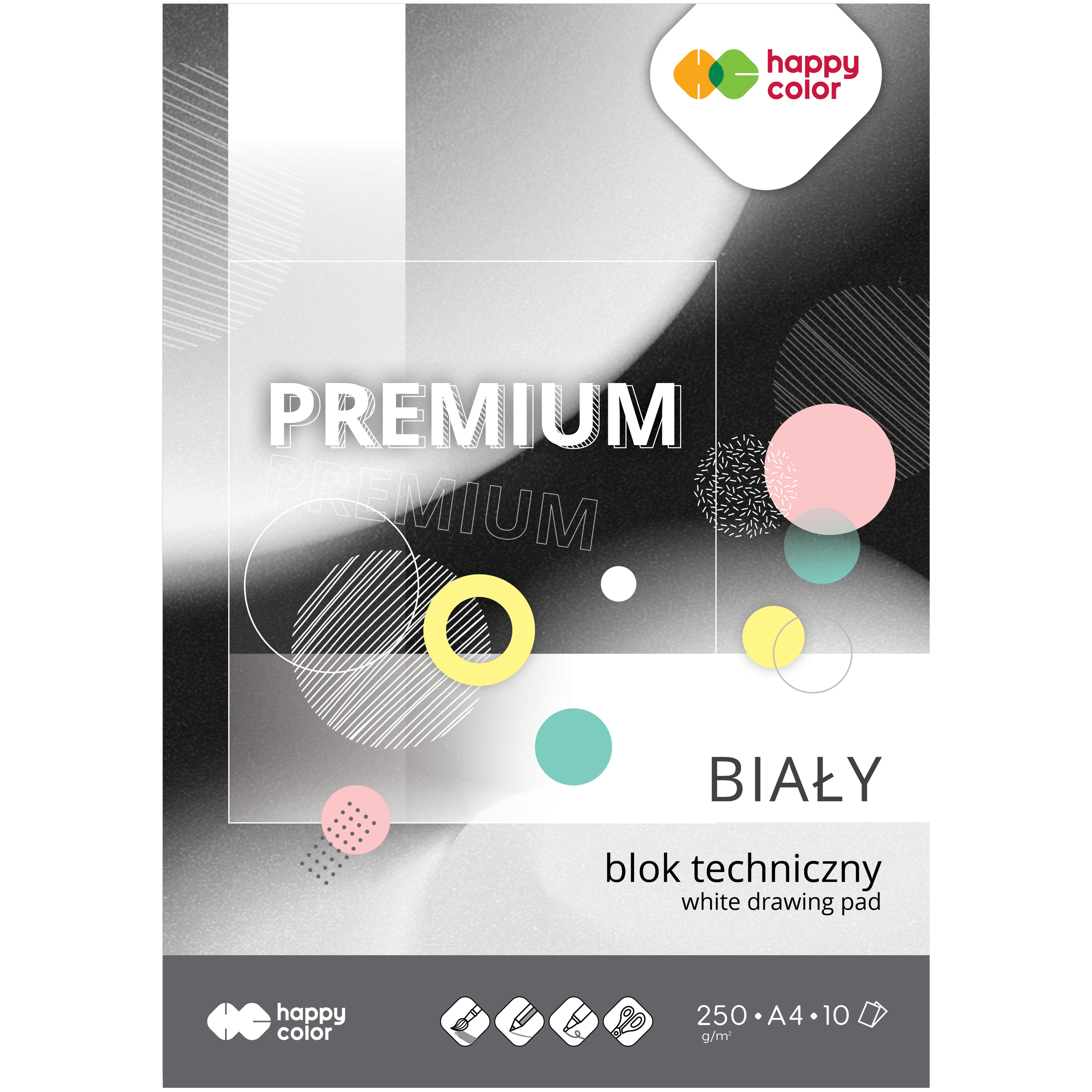 Blok techniczny premium biały A4, 250g, 10 ark, | biuroweokazje.pl | Sprawdź ofertę