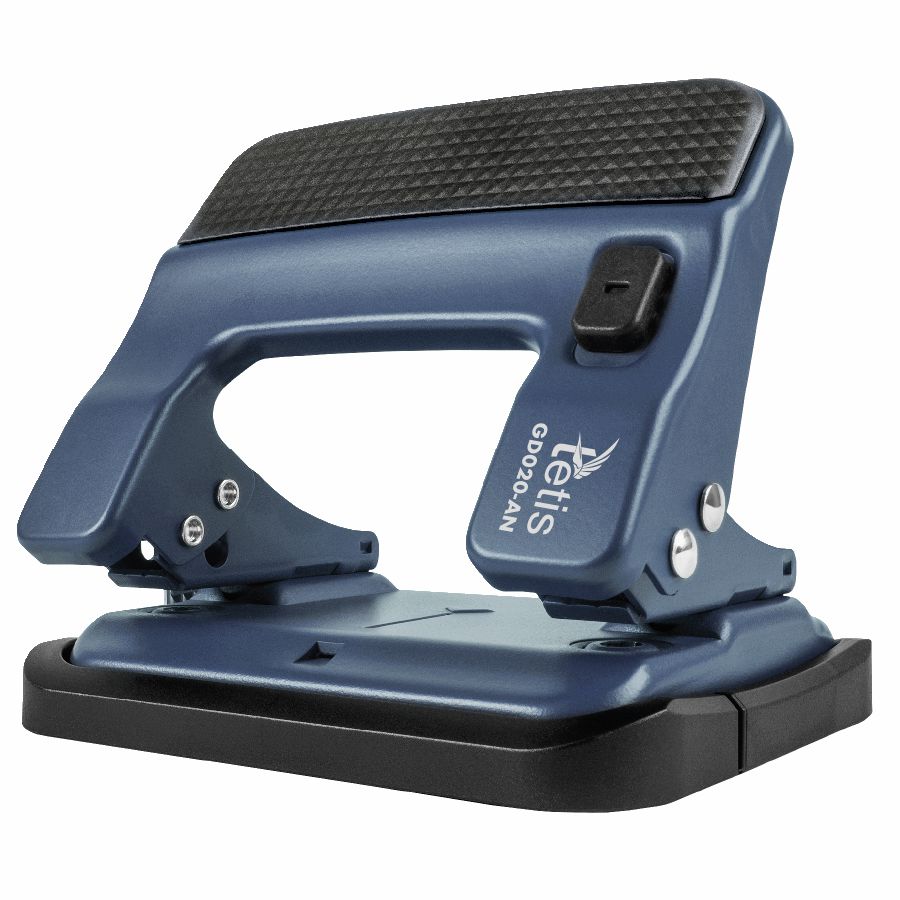 Dziurkacz metalowy niebieski do 30 kartek Tetis | biuroweokazje.pl | Weź najlepsze!