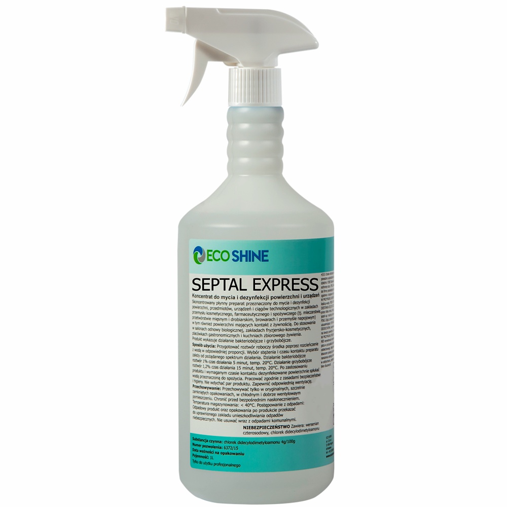 Eco Shine septal express 1 l gotowy do użycia preparat do mycia i szybkiej dezynfekcji | biuroweokazje.pl | Zamów bez zwłoki!