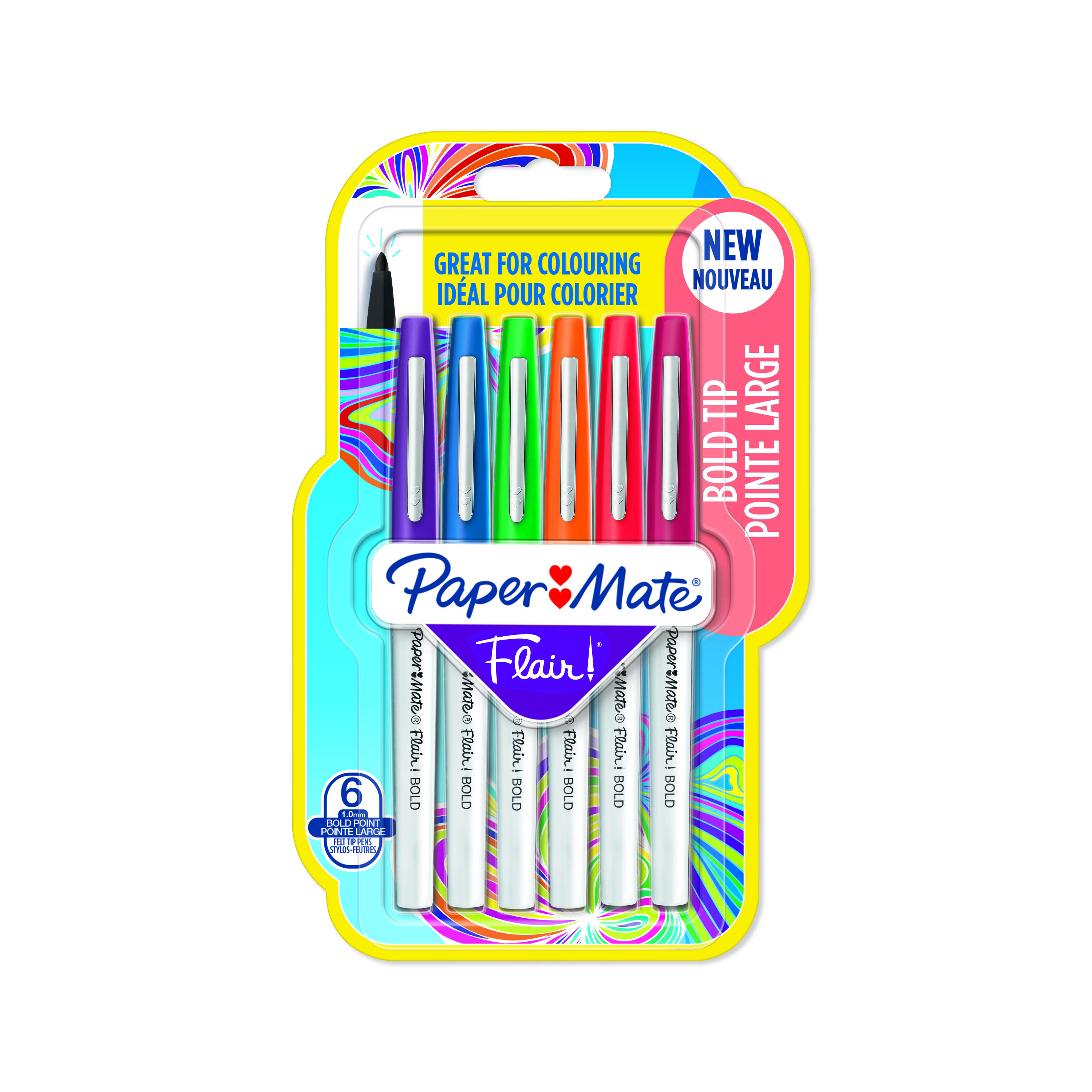 Paper Mate flair bold 6 na blistrze | biuroweokazje.pl | Zamów szybko!