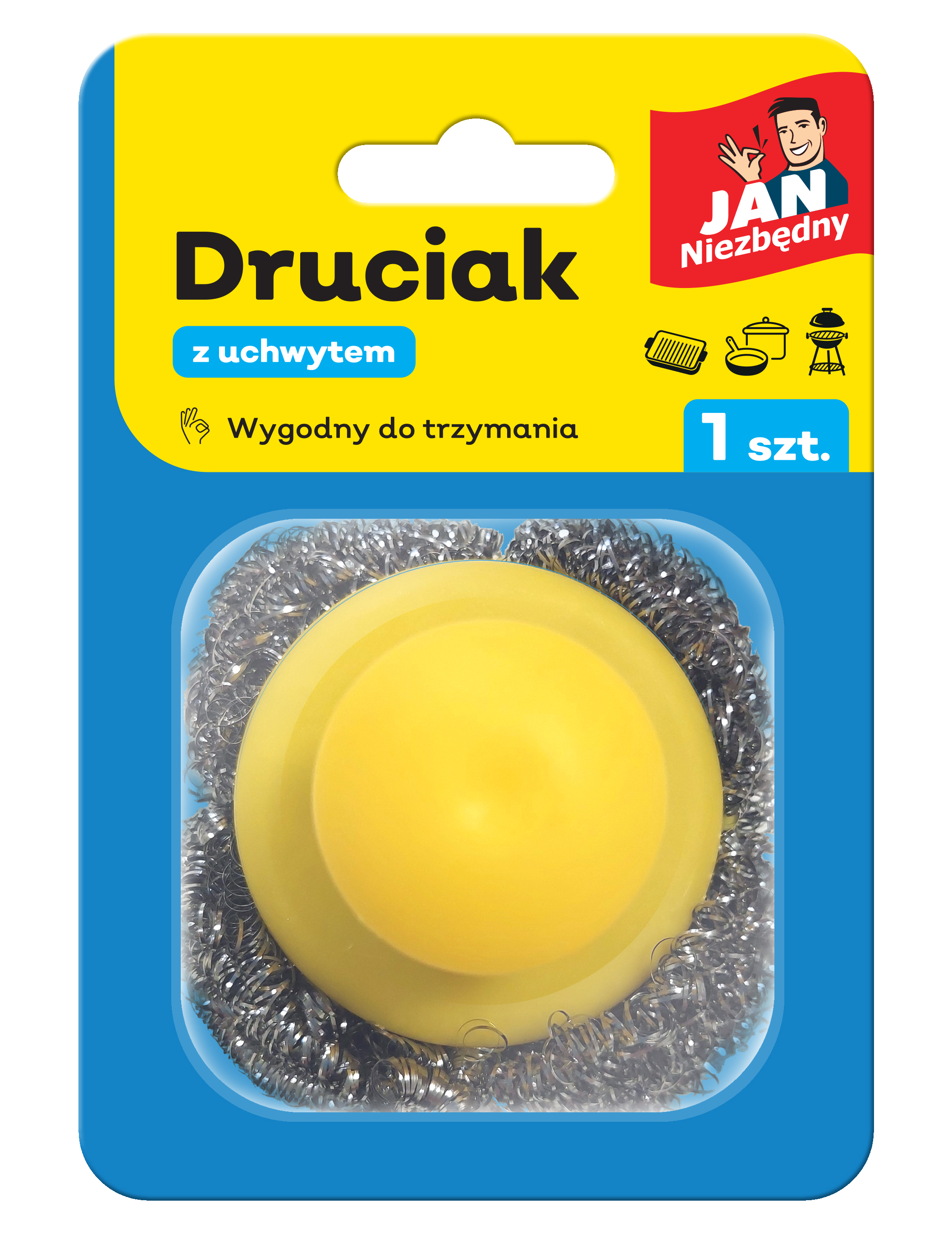 Druciak z uchwytem Jan Niezbędny zestaw 1 sztuk. | biuroweokazje.pl | Zamów online!