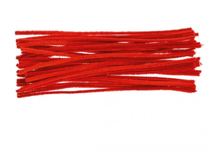 Druciki kreatywne Brewis czerwony zestaw 40 sztuk | biuroweokazje.pl | Zamów online!