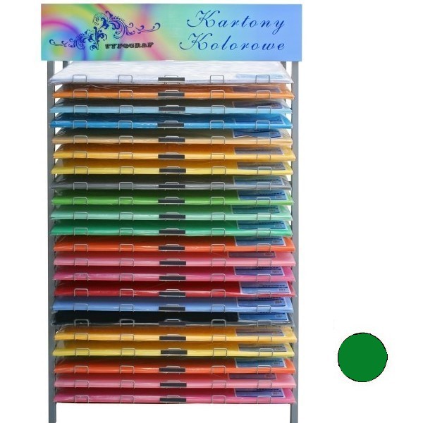 Karton kolorowy Typograf B1 230 g/m2 ciemny zielony | biuroweokazje.pl | Skorzystaj z rabatu!