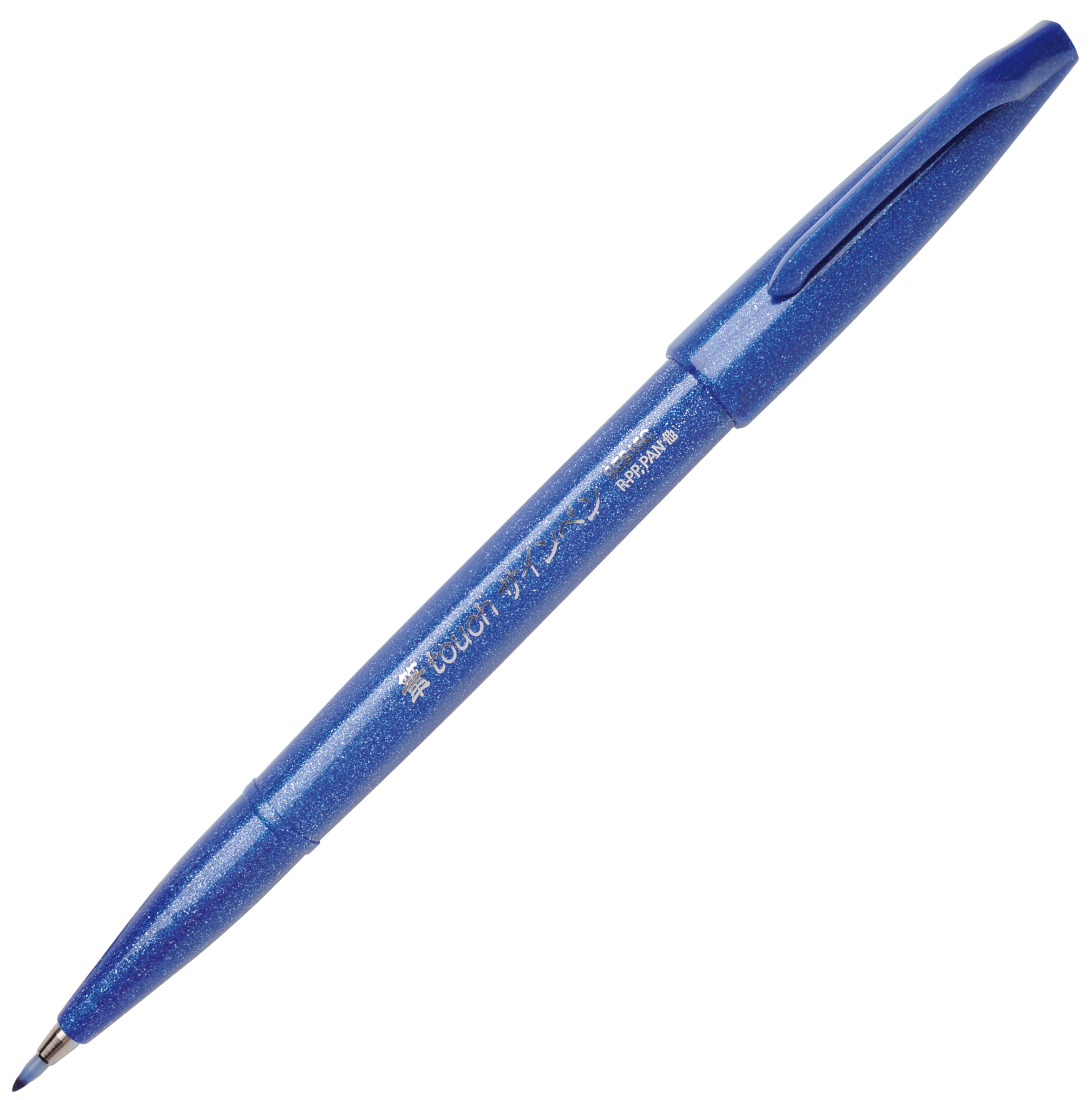 Pisak pędzelkowy Pentel ses15 niebieski | biuroweokazje.pl | Działaj śmiało!