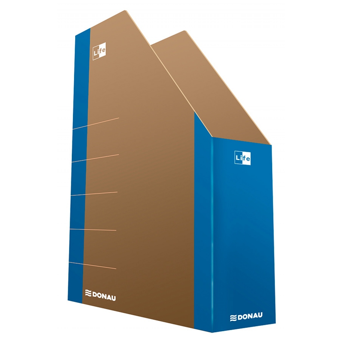 Pojemnik na dokumenty Donau life, karton, A4, niebieski | biuroweokazje.pl | Kup już teraz!