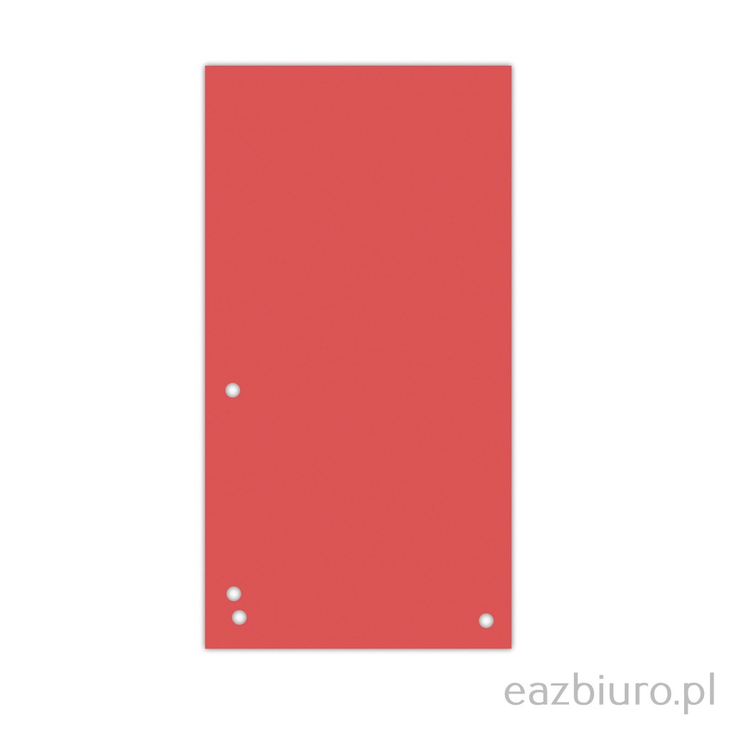 Przekładki do segregatora papierowe 1 3 A4 czerwone | biuroweokazje.pl | Zamów natychmiast!