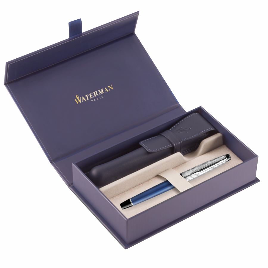 Zestaw Waterman pióro expert deluxe metal nieb+etu | biuroweokazje.pl | Postaw na pewny wybór